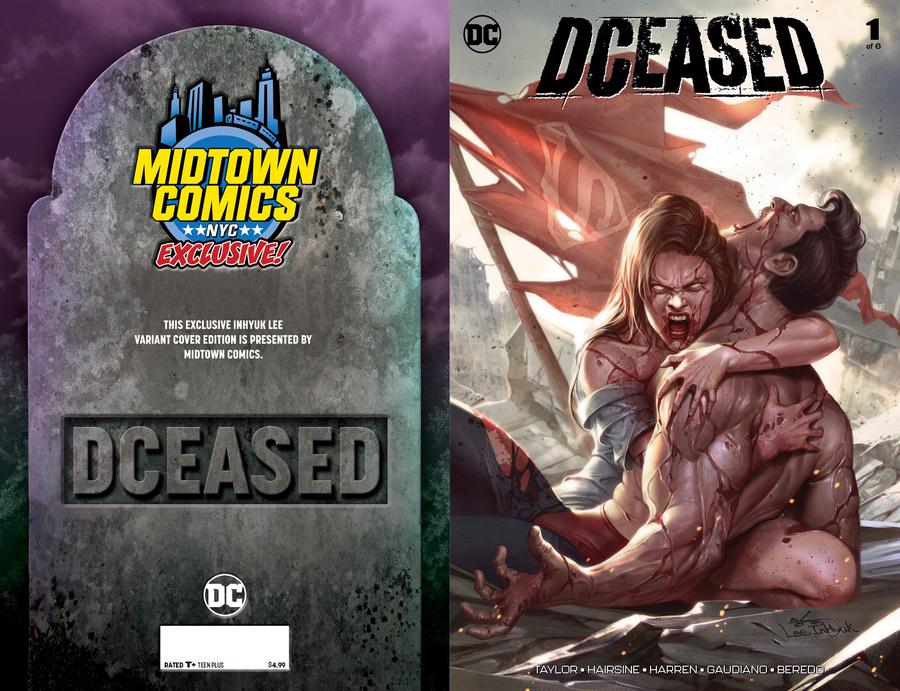 DCeased #1  Midtown Exclusive Cover A Inhyuk Lee Connecting Variant Cover