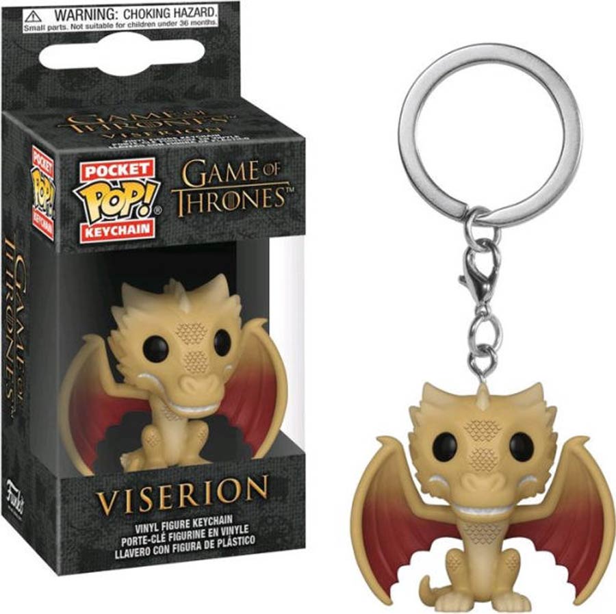 POP Television Game Of Thrones Viserion Dragon Vinyl Pocket Keychain
