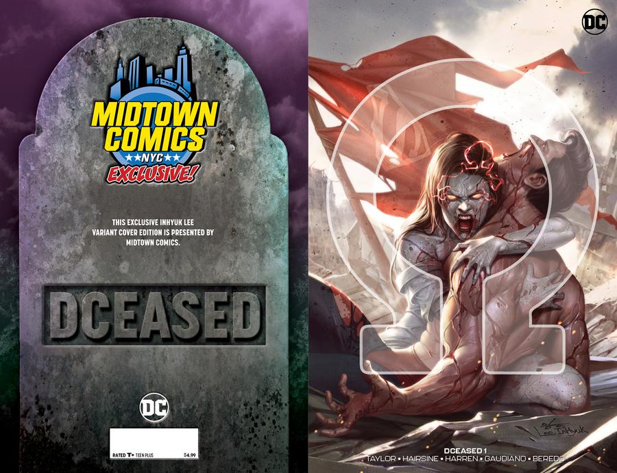 DCeased #1  Midtown Exclusive Cover B Inhyuk Lee Connecting Omega Variant Cover