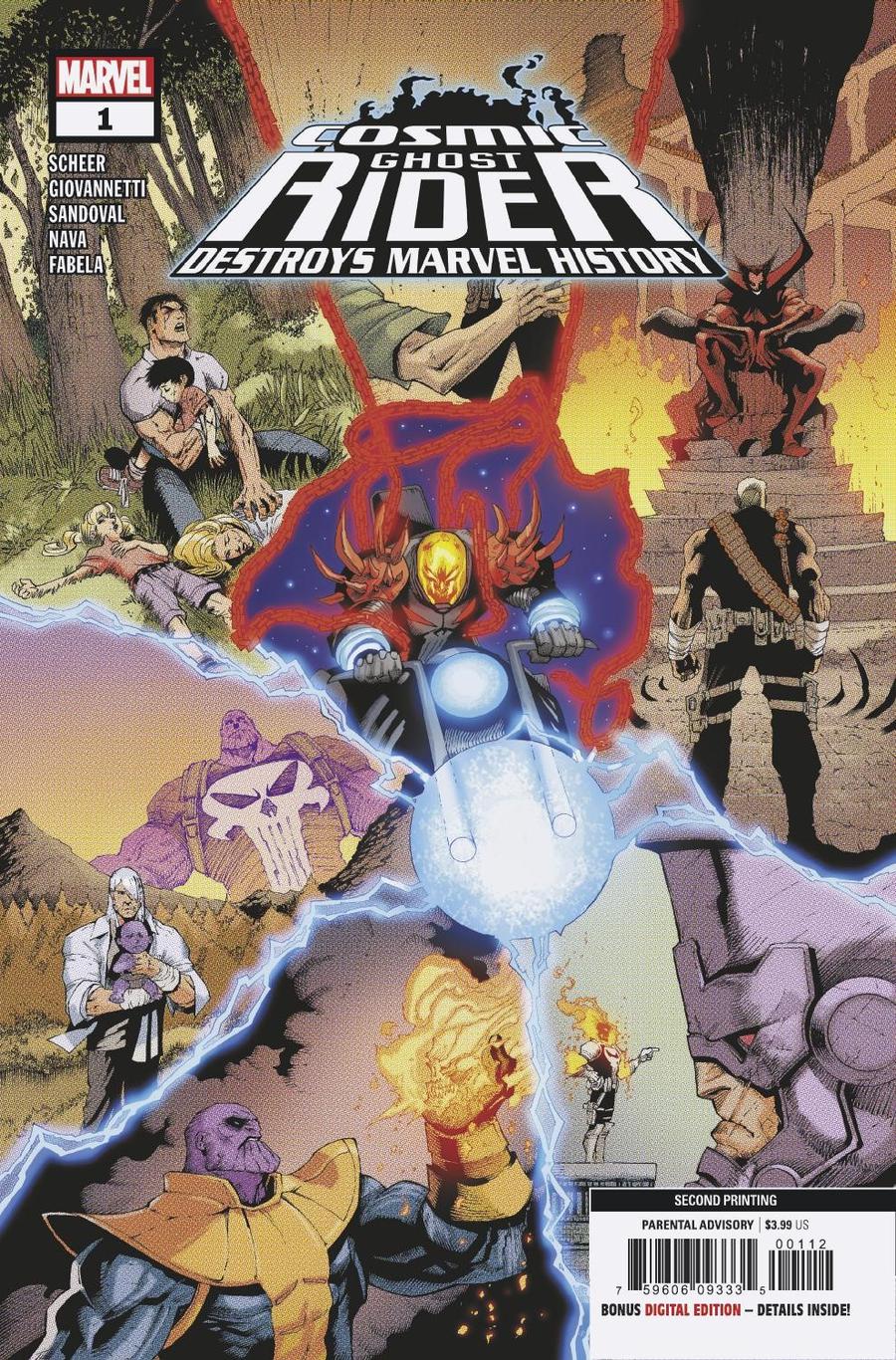 Cosmic Ghost Rider Destroys Marvel History #1 Cover F 2nd Ptg Variant Gerardo Zaffino Cover