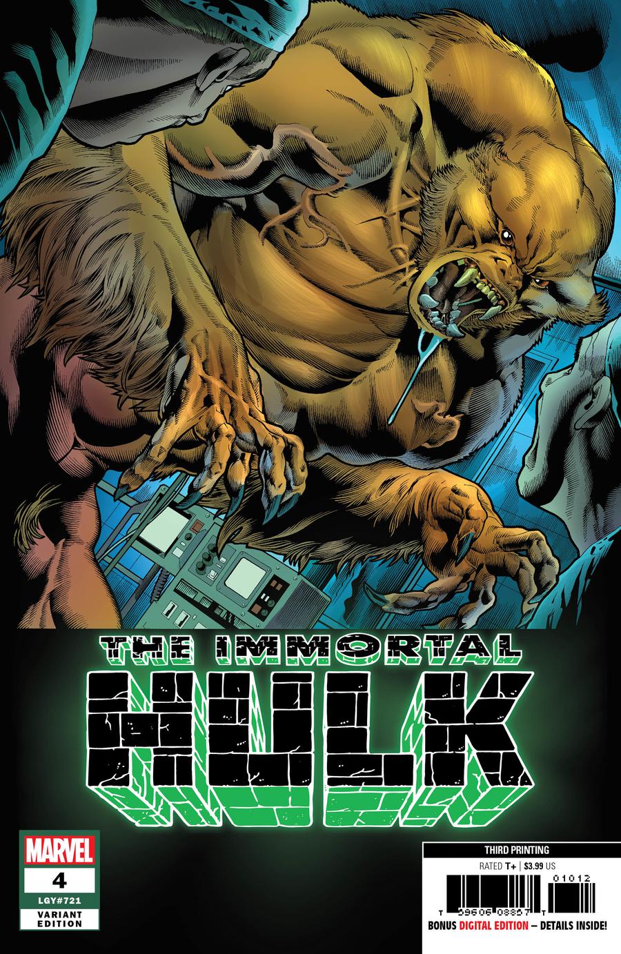 Immortal Hulk #4 Cover D 3rd Ptg Variant Joe Bennett Cover