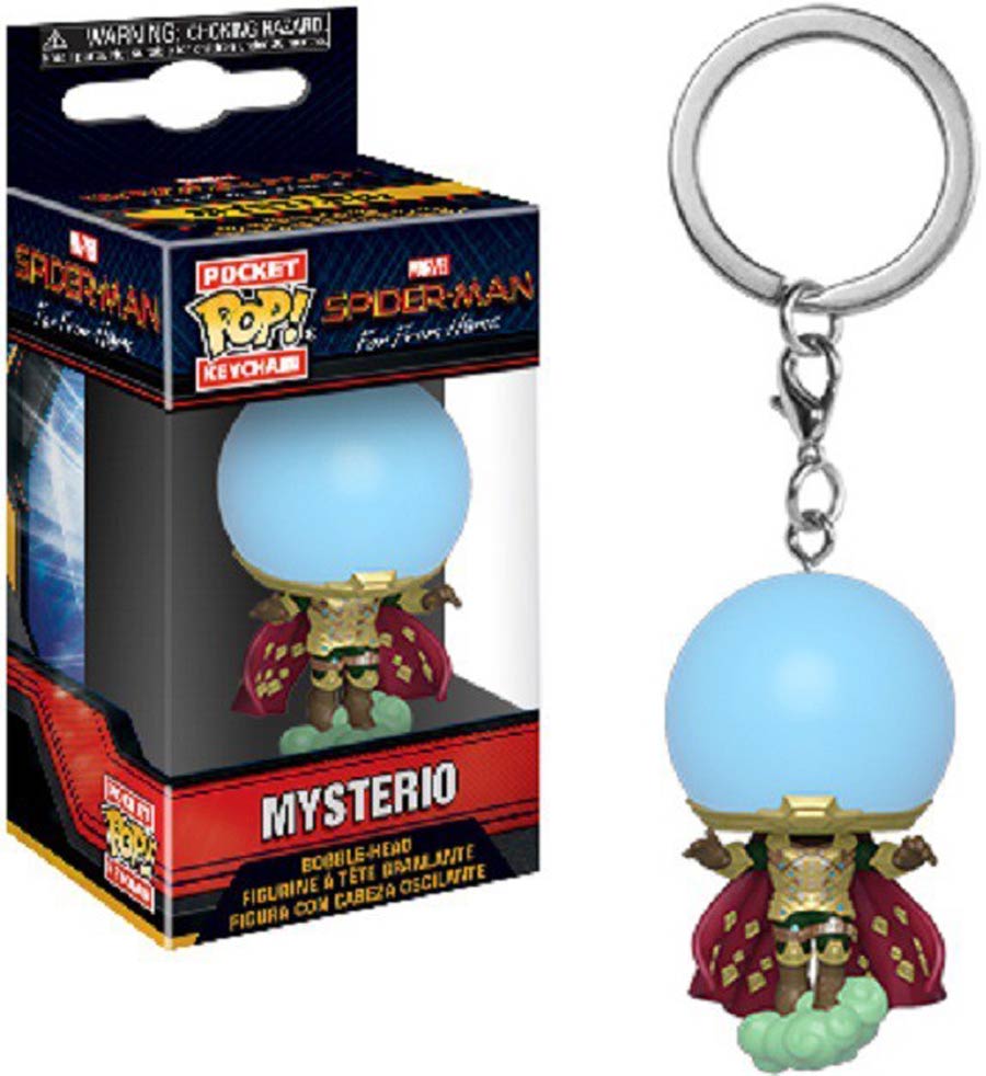 POP Spider-Man Far From Home Mysterio Vinyl Pocket Keychain
