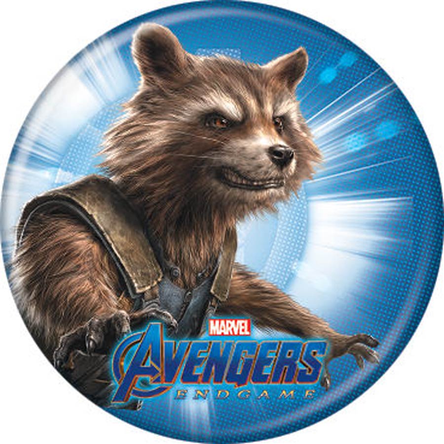 Avengers Endgame 1.25-inch Button - Rocket Raccoon (87324)