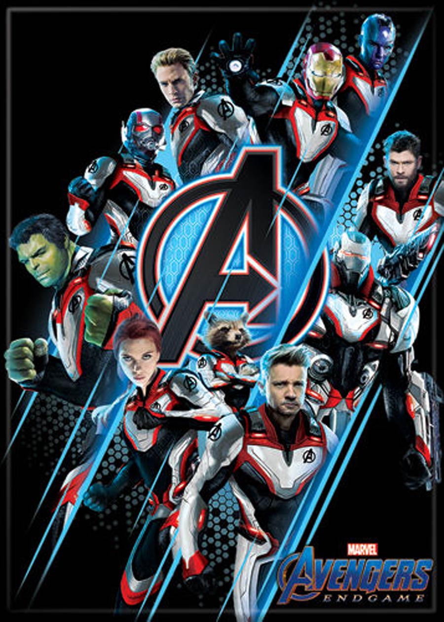 Avengers Endgame 2.5x3.5-inch Magnet - Group On Black (73180MV)