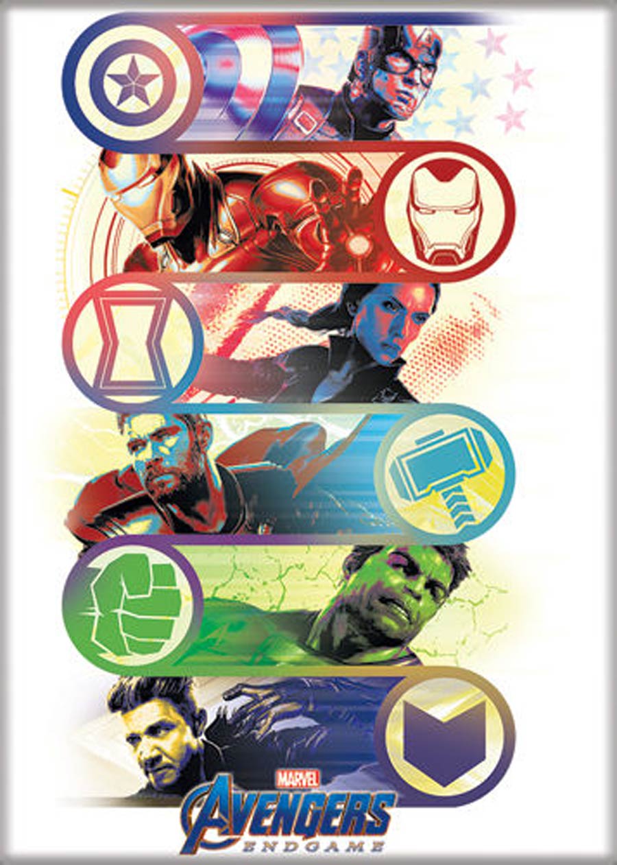 Avengers Endgame 2.5x3.5-inch Magnet - Group With Emblems (73182MV)