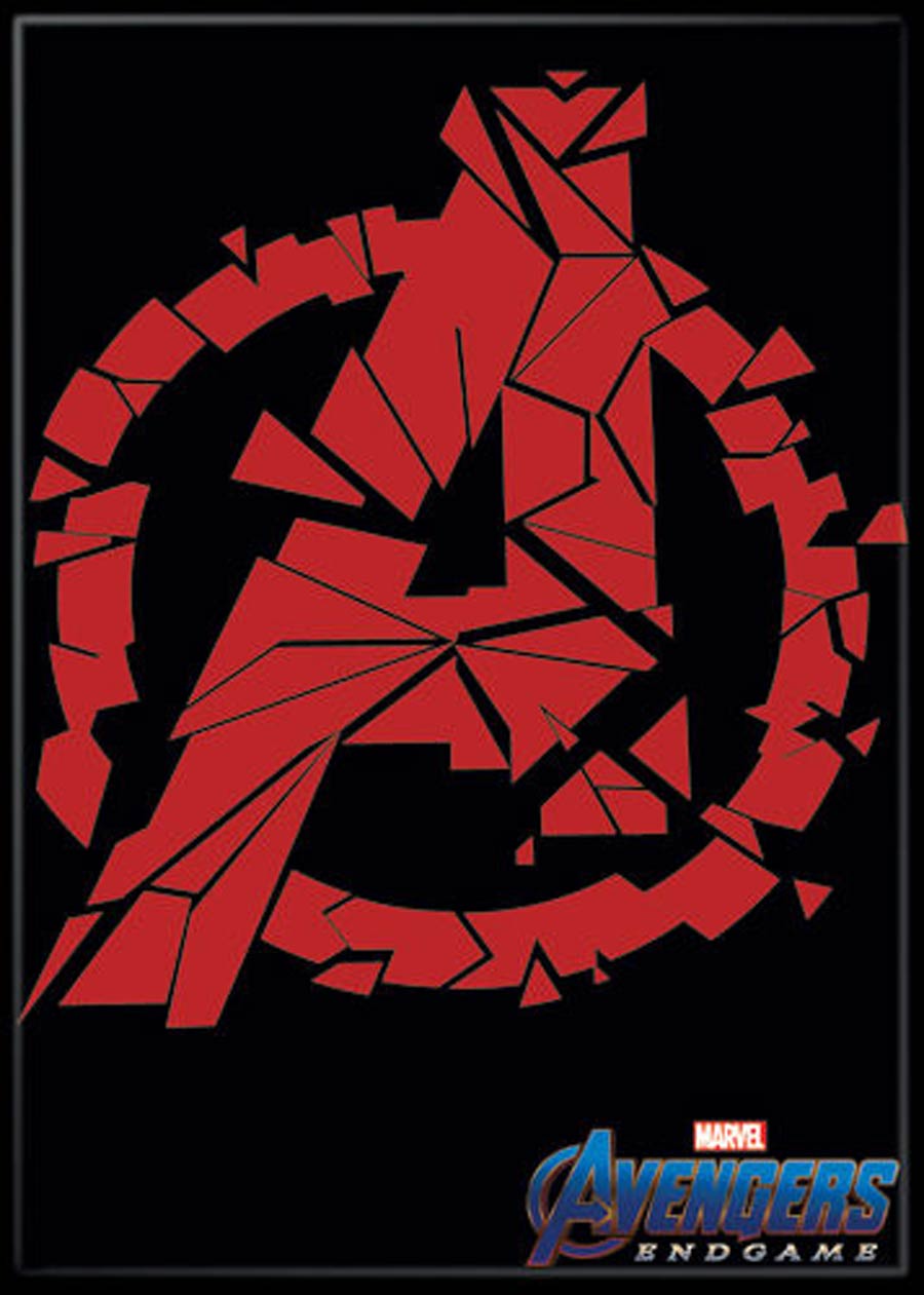 Avengers Endgame 2.5x3.5-inch Magnet - Broken Avengers Logo (73184MV)