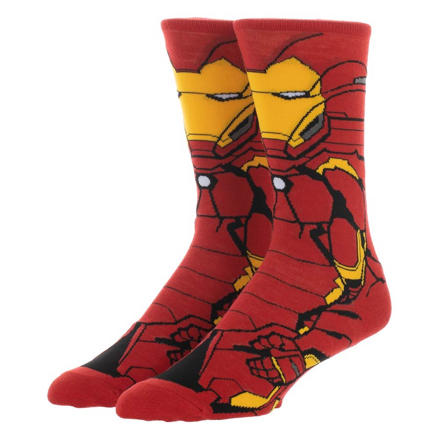 Avengers Endgame Iron Man 360 Character Crew Sock