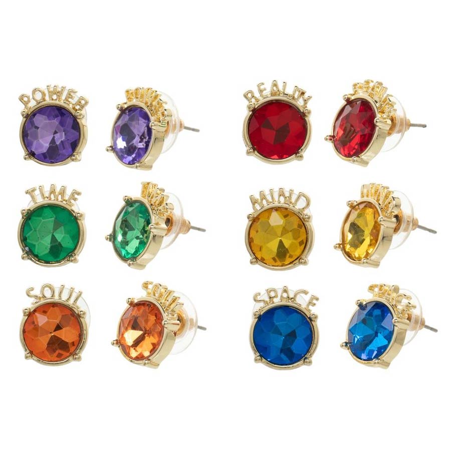 Avengers Endgame Infinity Stones Multi-Pack Earring