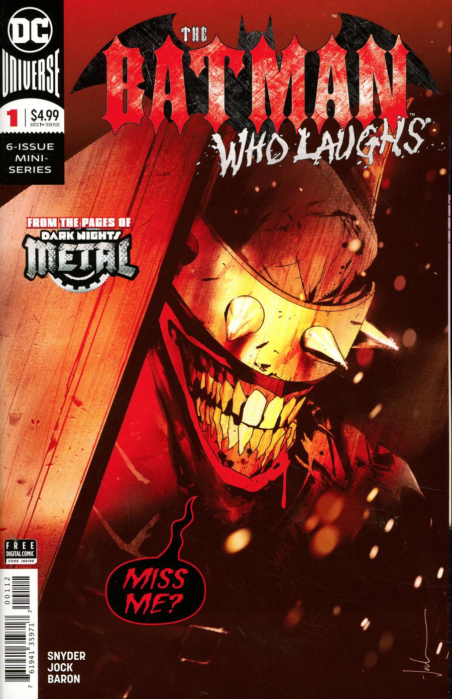 Batman Who Laughs #1 Cover M Final Ptg Variant Jock Cover