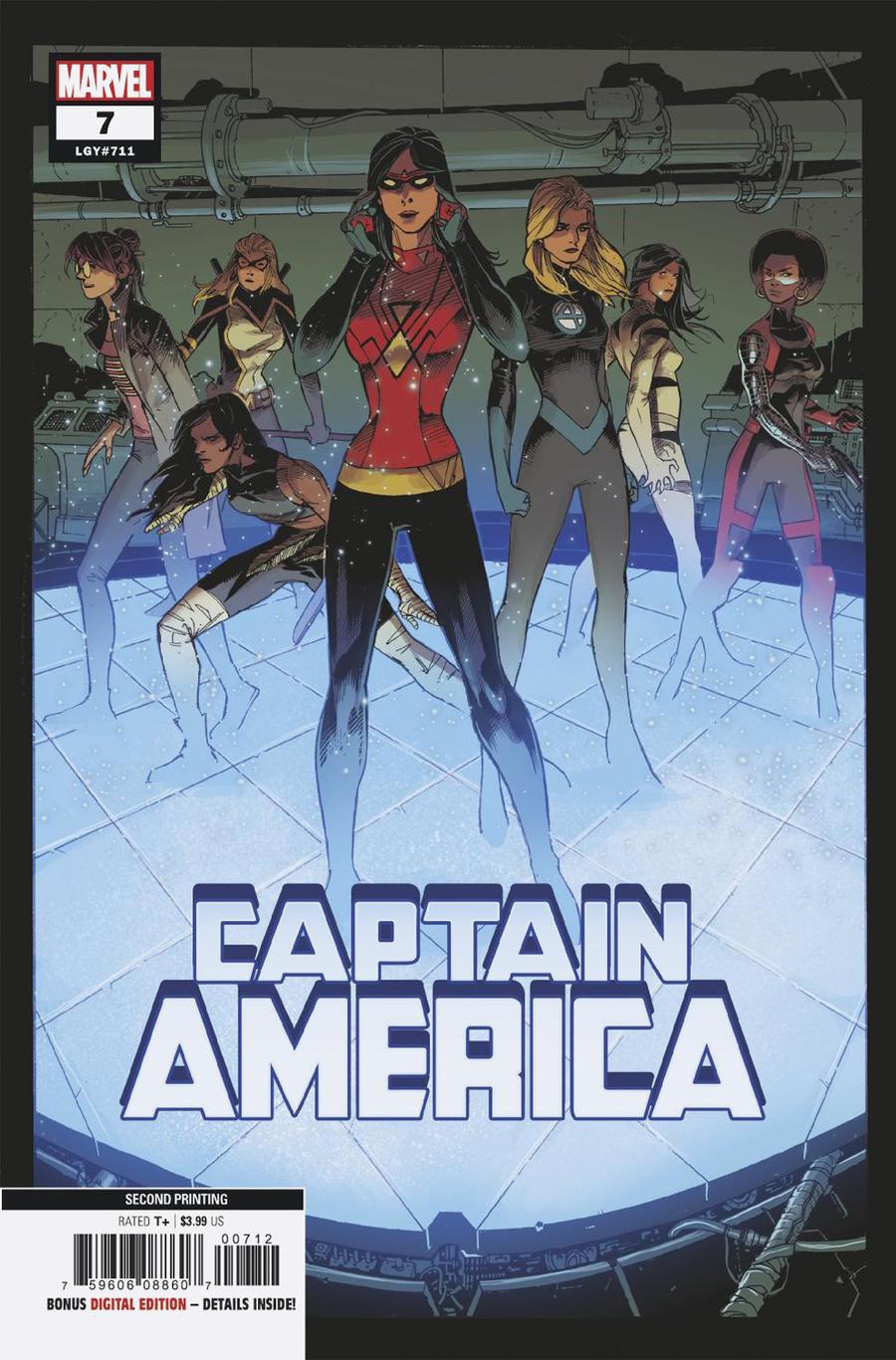 Captain America Vol 9 #7 Cover D 2nd Ptg Variant Adam Kubert Cover