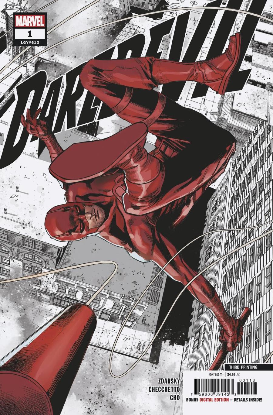 Daredevil Vol 6 #1 Cover K 3rd Ptg Variant Marco Checchetto Cover