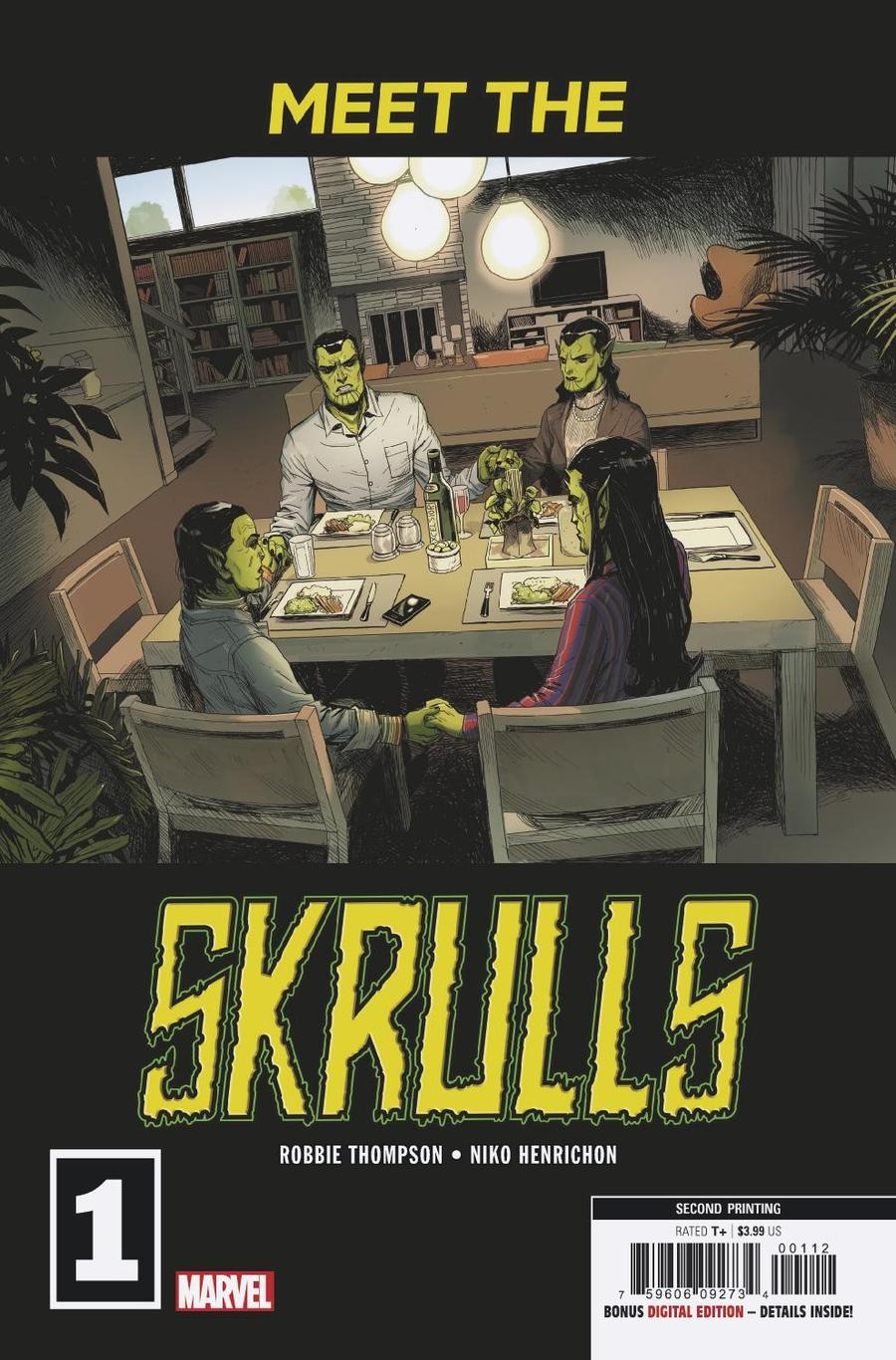 Meet The Skrulls #1 Cover F 2nd Ptg Variant Marcos Martin Cover