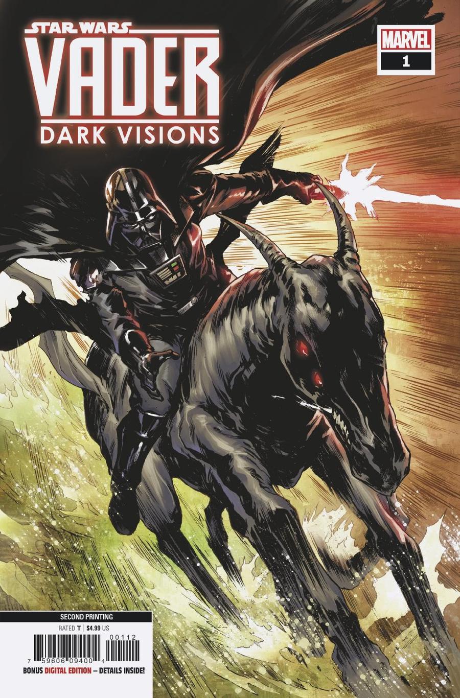 Star Wars Vader Dark Visions #1 Cover E 2nd Ptg Variant Paolo Villanelli Cover