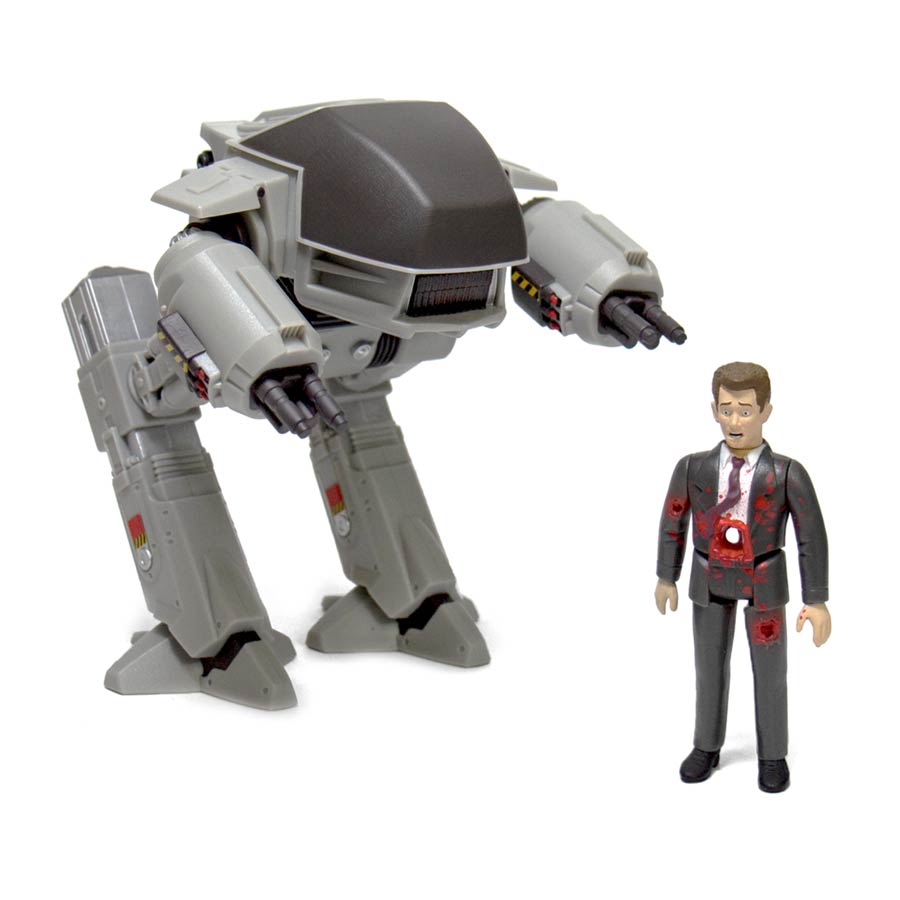 Robocop Reaction Figure 2-Pack - Ed-209 & Dead Businessman