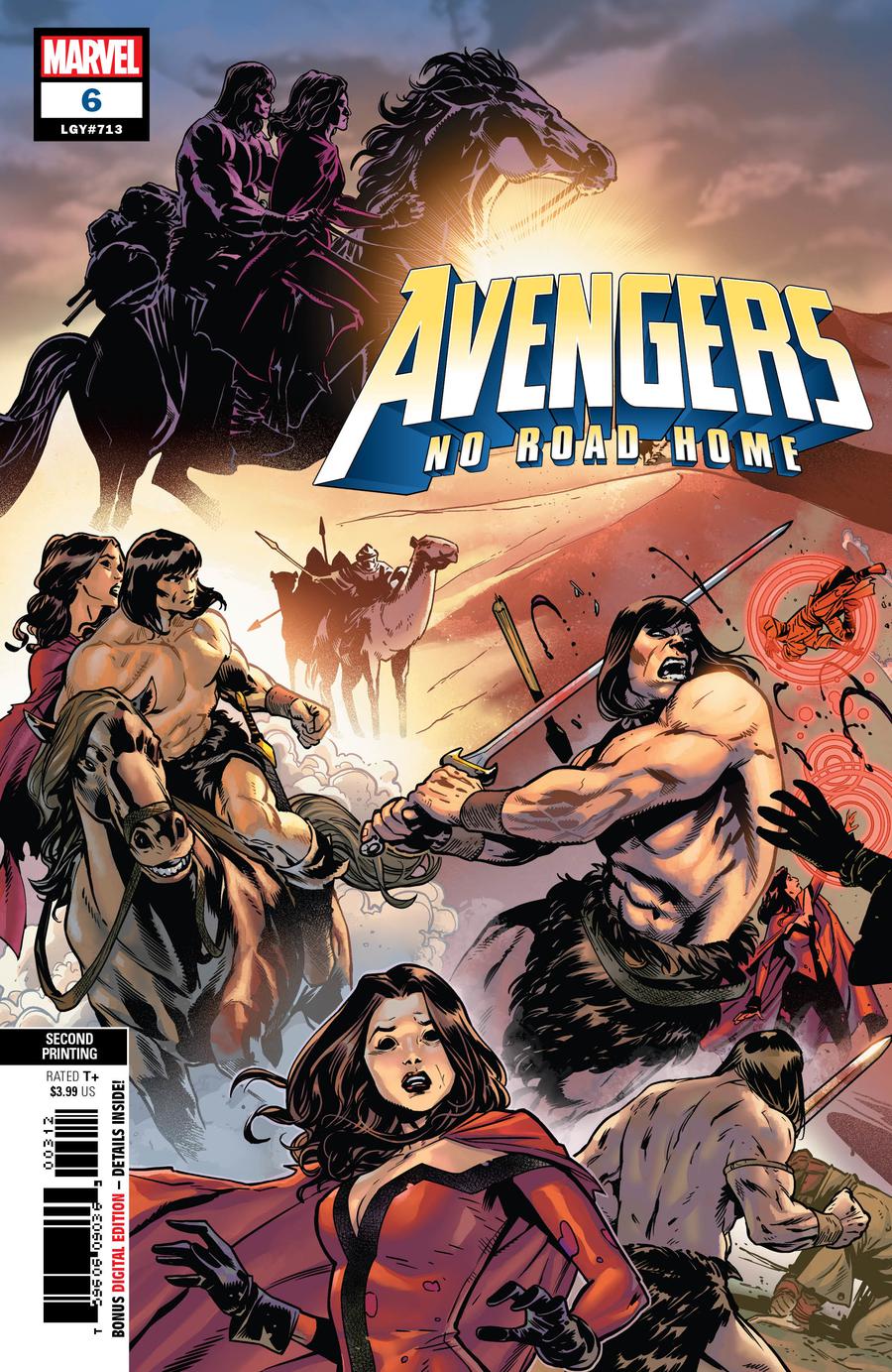Avengers No Road Home #6 Cover H 2nd Ptg Variant Sean Izaakse Cover