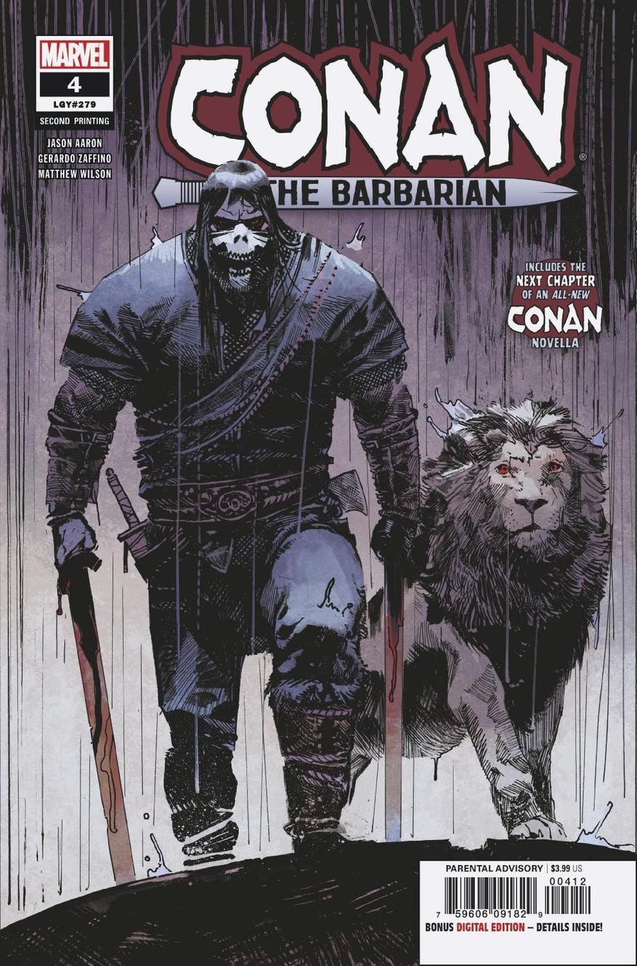 Conan The Barbarian Vol 4 #4 Cover D 2nd Ptg Variant Gerardo Zaffino Cover