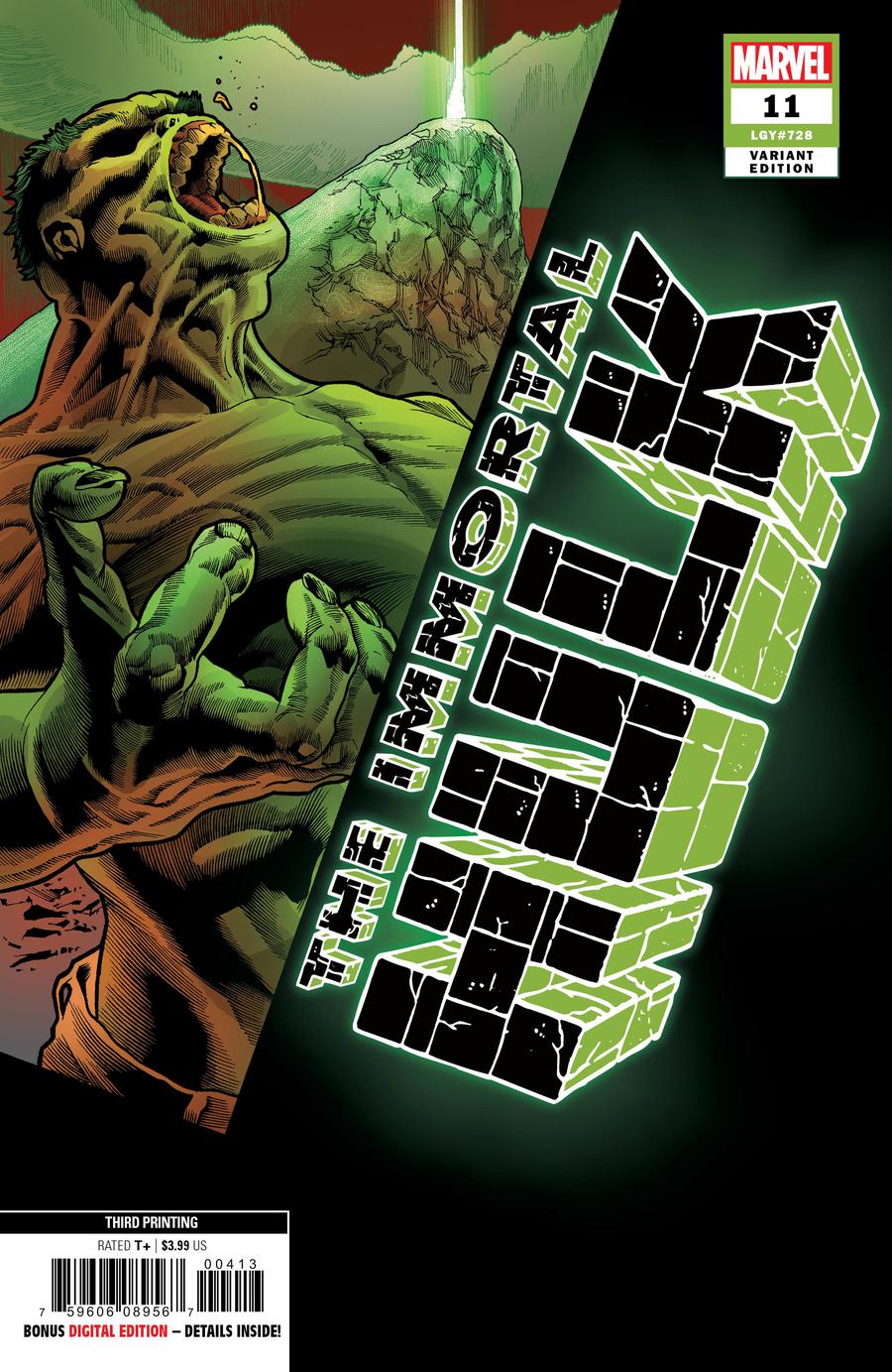 Immortal Hulk #11 Cover D 3rd Ptg Variant Joe Bennett Cover