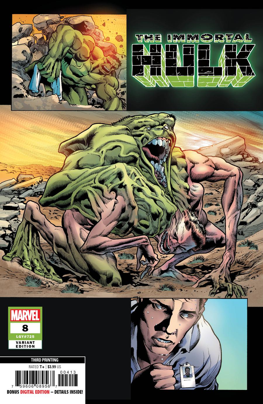Immortal Hulk #8 Cover D 3rd Ptg Variant Joe Bennett Cover