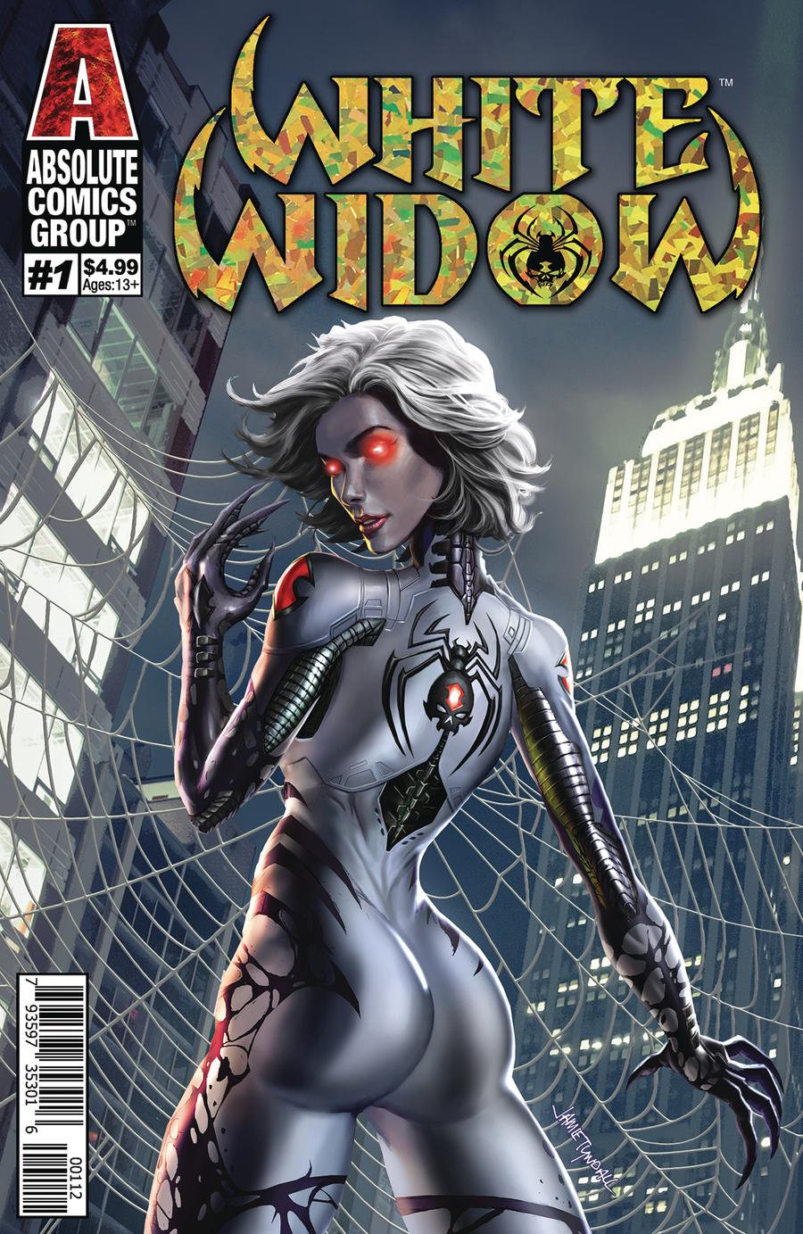 White Widow (Absolute Comics Group) #1 Cover C 2nd Ptg Variant Jamie Tyndall A Cover