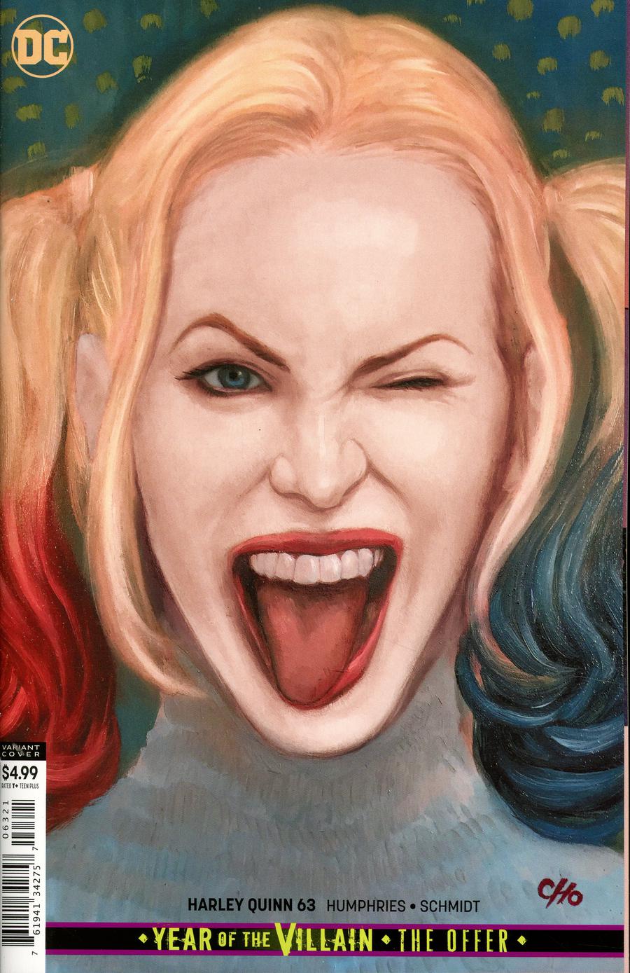 Harley Quinn Vol 3 #63 Cover B Variant Frank Cho Card Stock Cover (Year Of The Villain The Offer Tie-In)