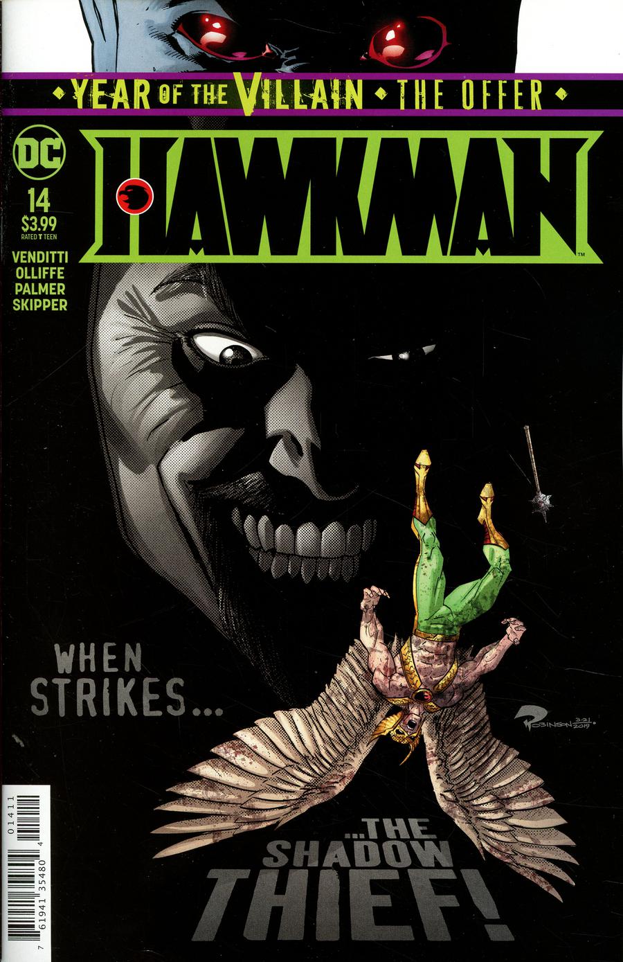Hawkman Vol 5 #14 Cover A Regular Roger Robinson Cover (Year Of The Villain The Offer Tie-In)