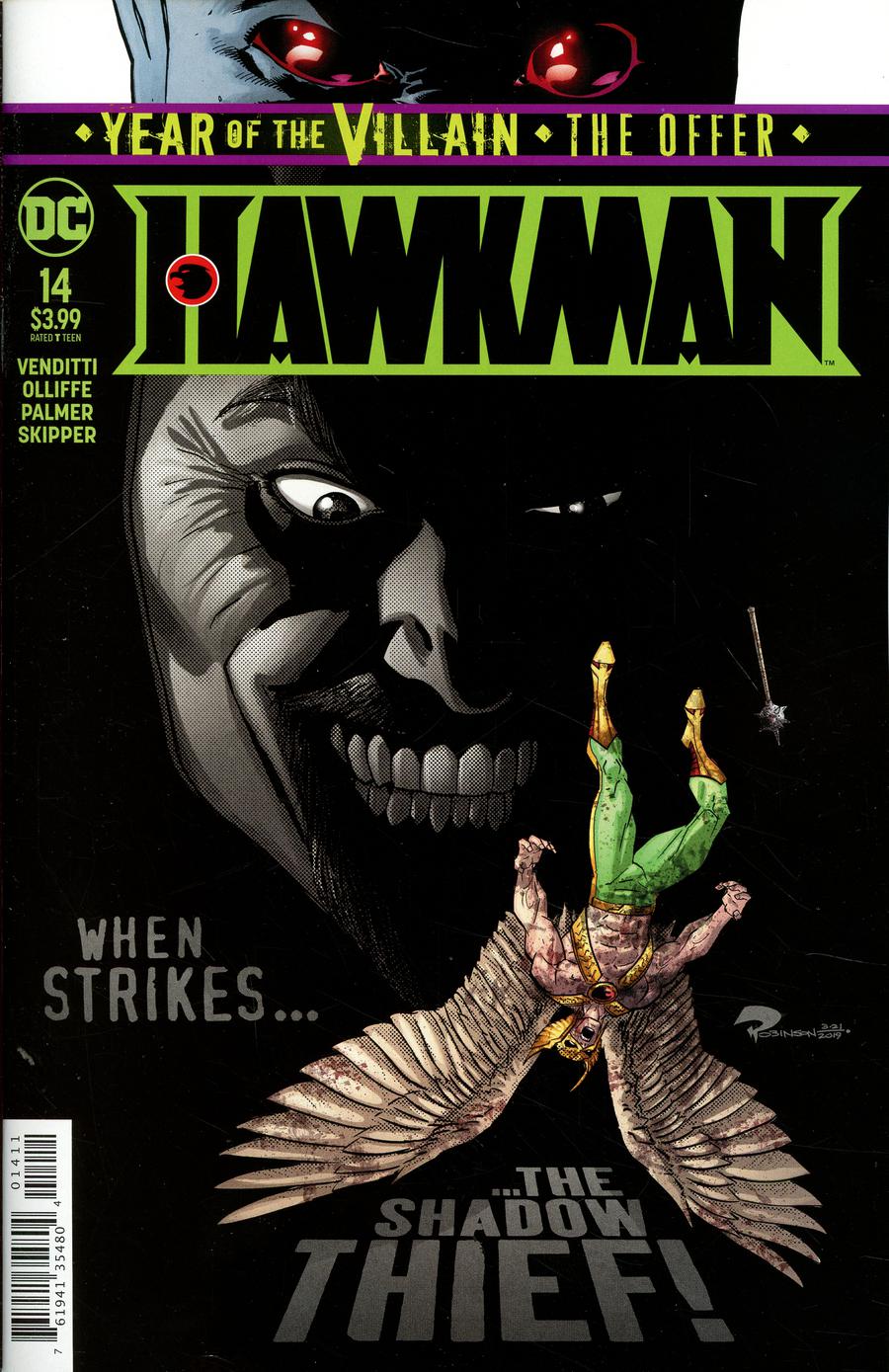 Hawkman Vol 5 #14 Cover A Regular Roger Robinson Cover (Year Of The Villain The Offer Tie-In)