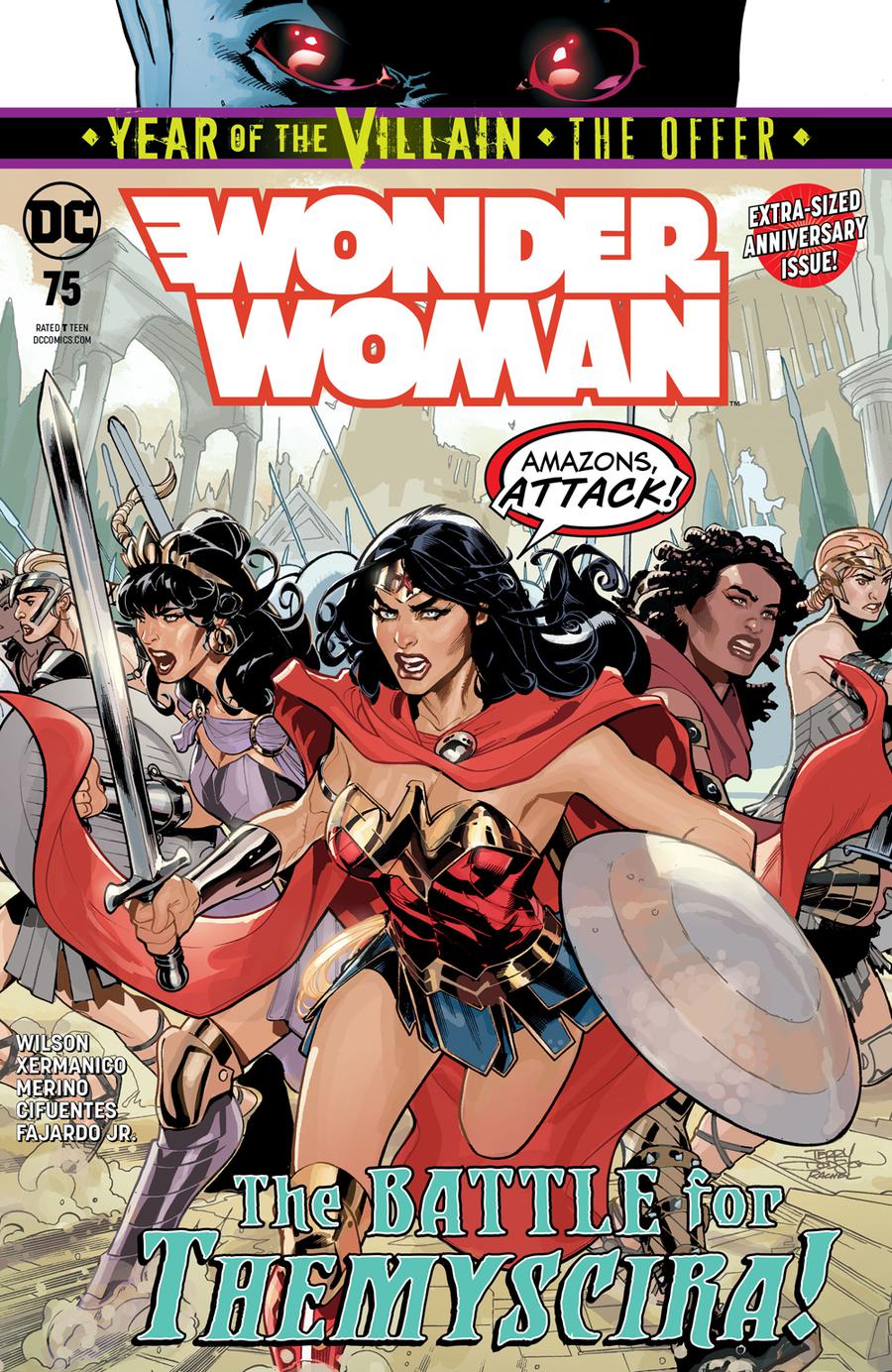 Wonder Woman Vol 5 #75 Cover A Regular Terry Dodson & Rachel Dodson Cover (Year Of The Villain The Offer Tie-In)