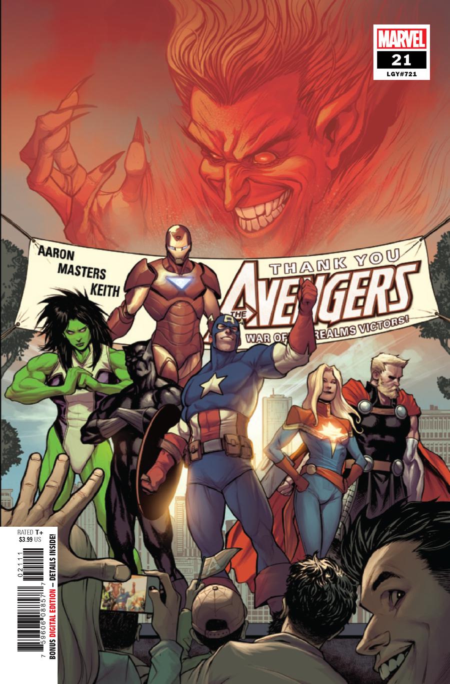 Avengers Vol 7 #21 Cover A 1st Ptg Regular Stefano Caselli Cover