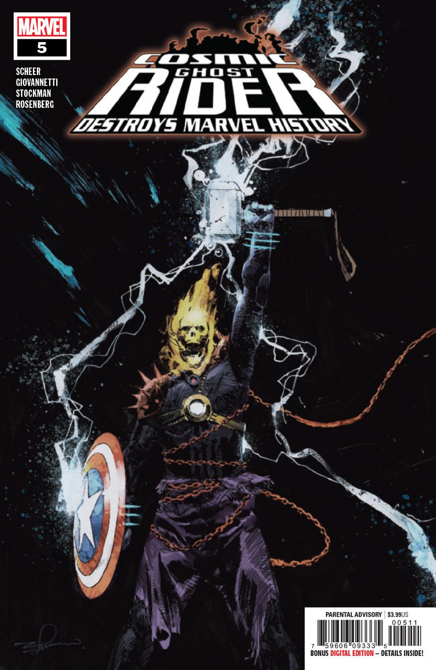 Cosmic Ghost Rider Destroys Marvel History #5 Cover A Regular Gerardo Zaffino Cover