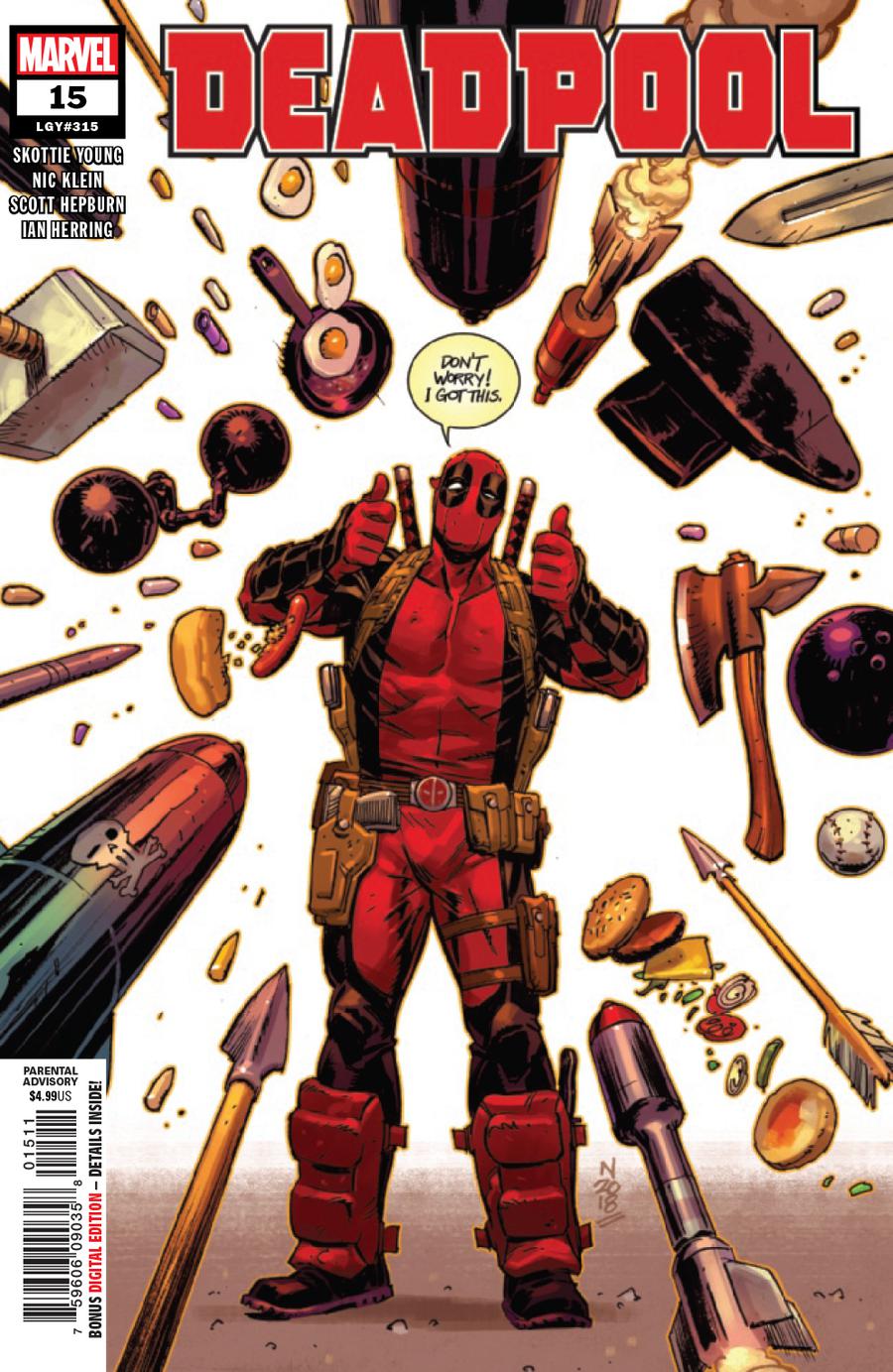 Deadpool Vol 6 #15 Cover A Regular Nic Klein Cover