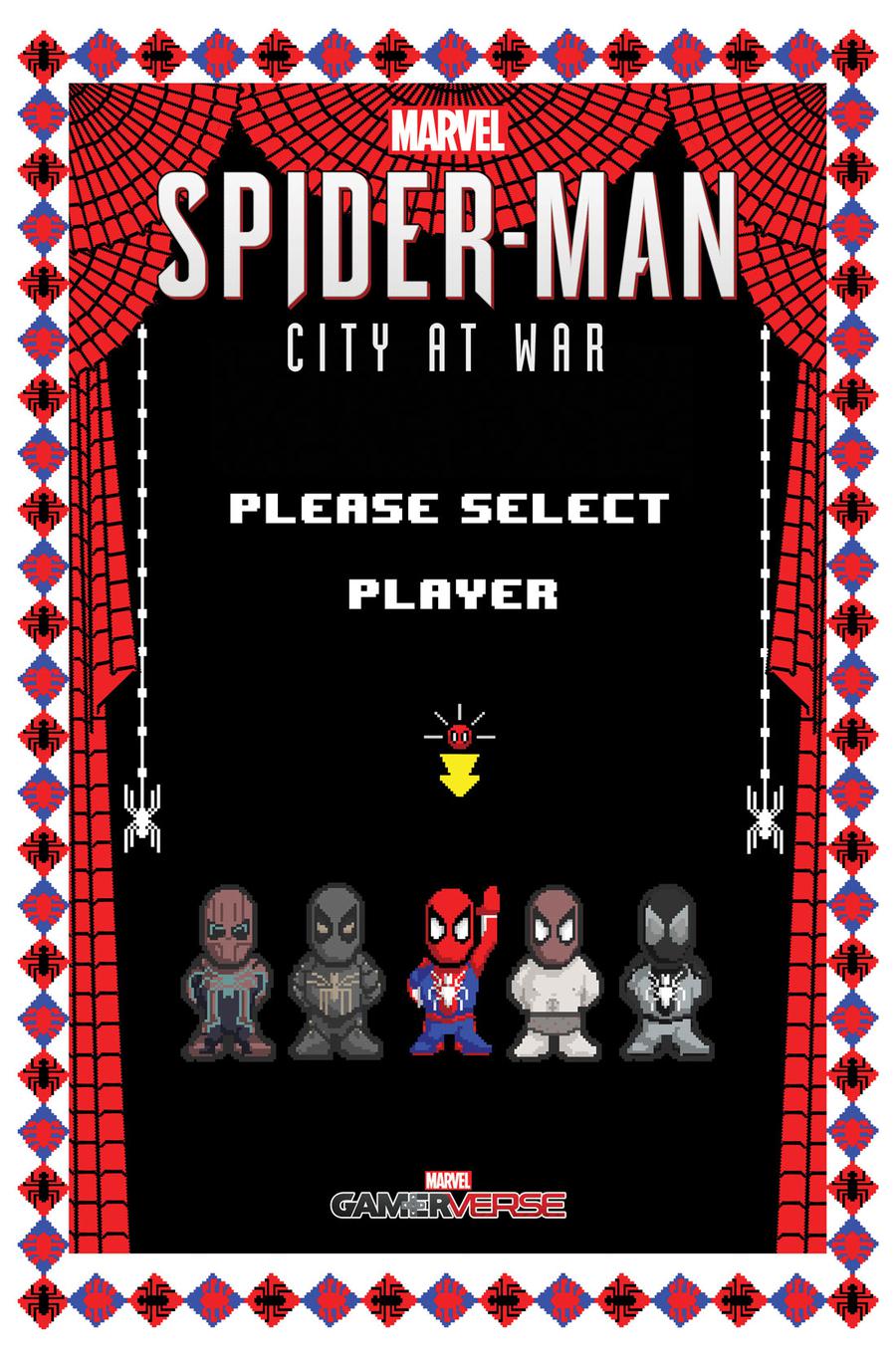 Marvels Spider-Man City At War #5 Cover B Variant Matthew Waite 8-Bit Cover