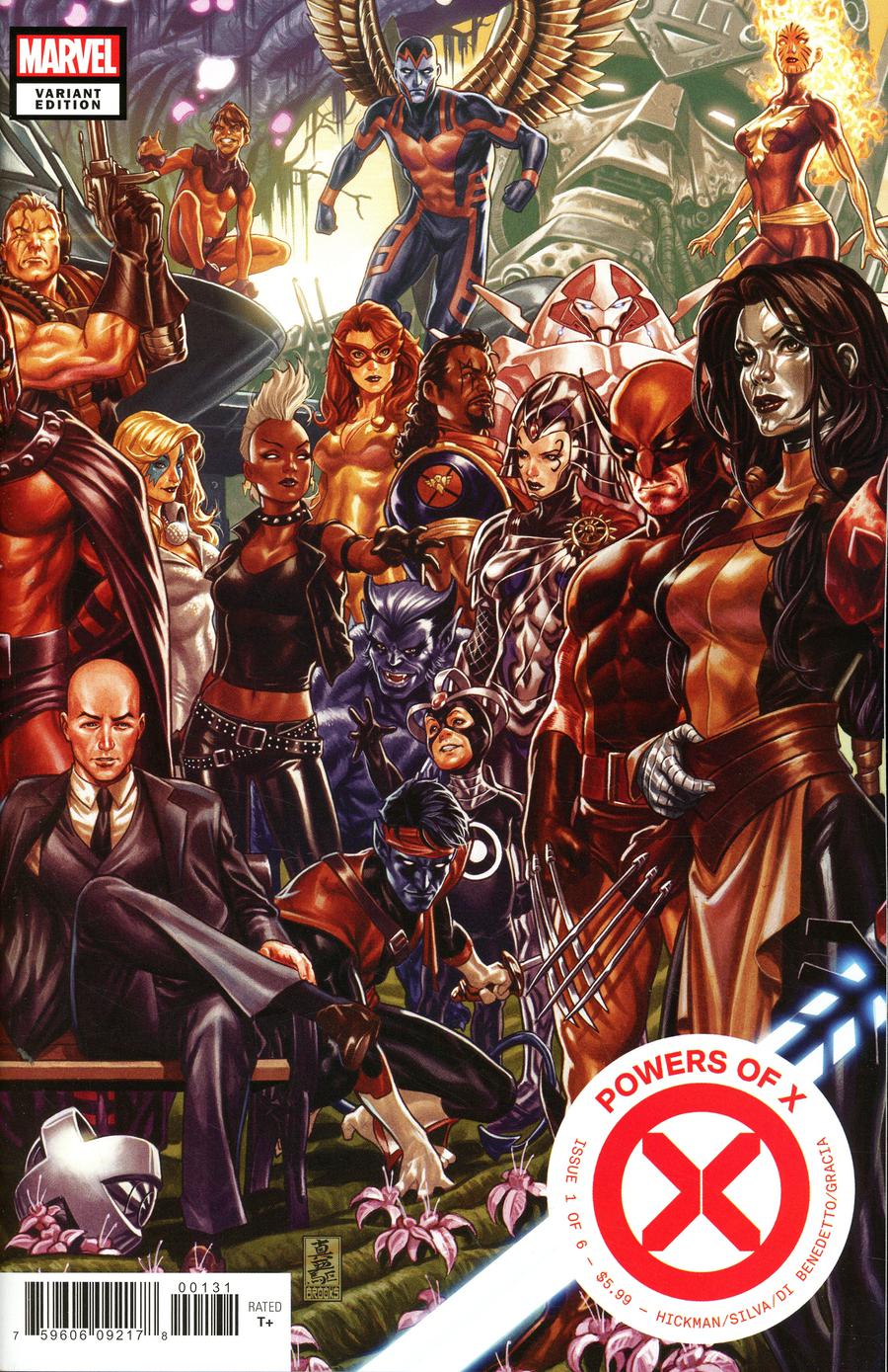 Powers Of X #1 Cover B Variant Mark Brooks Connecting Cover (2 Of 2)