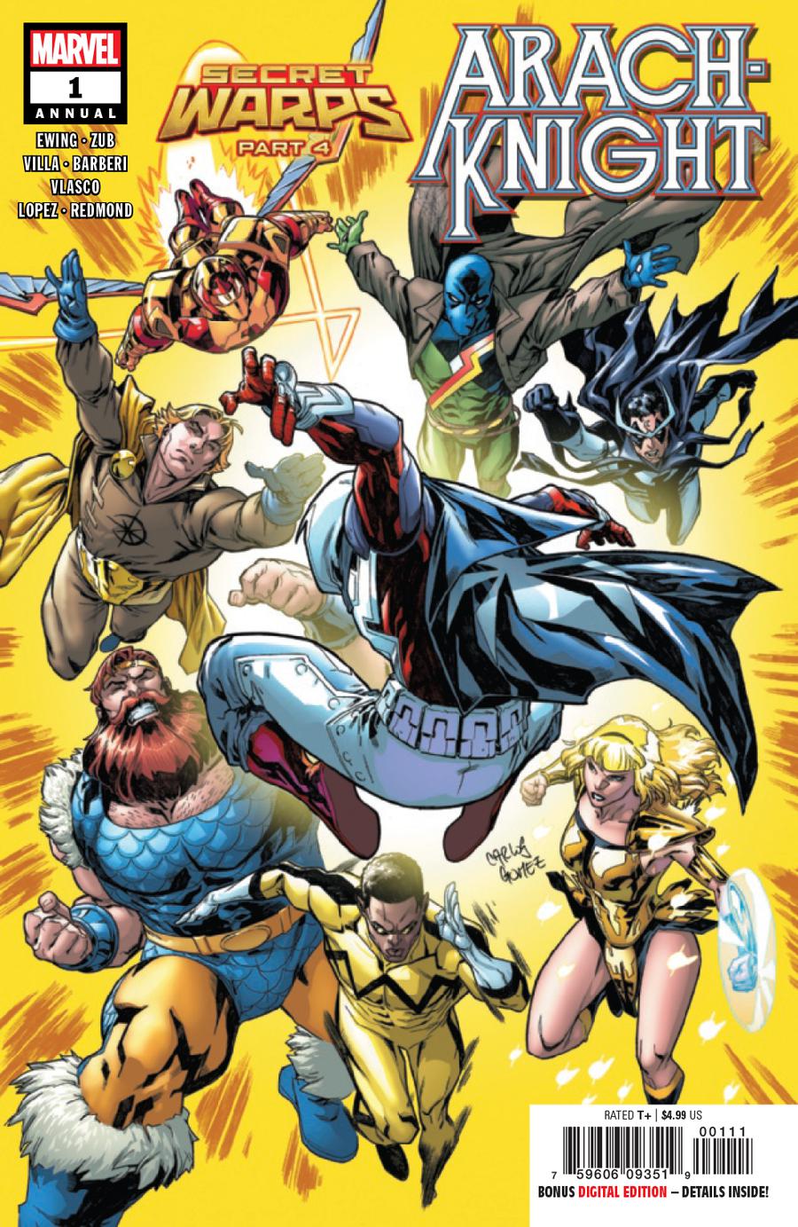 Secret Warps Arachknight Annual #1 Cover A Regular Carlos Gomez Cover (Secret Warps Part 4)