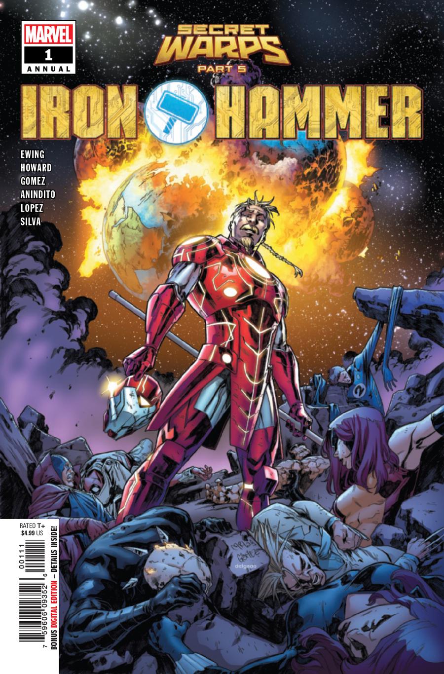 Secret Warps Iron Hammer Annual #1 Cover A Regular Carlos Gomez Cover (Secret Warps Part 5)