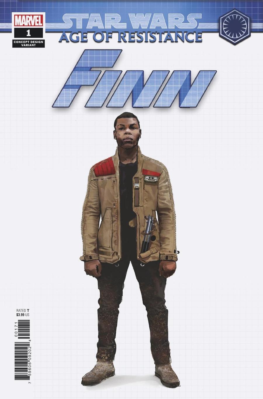 Star Wars Age Of Resistance Finn #1 Cover D Variant Artist Concept Cover