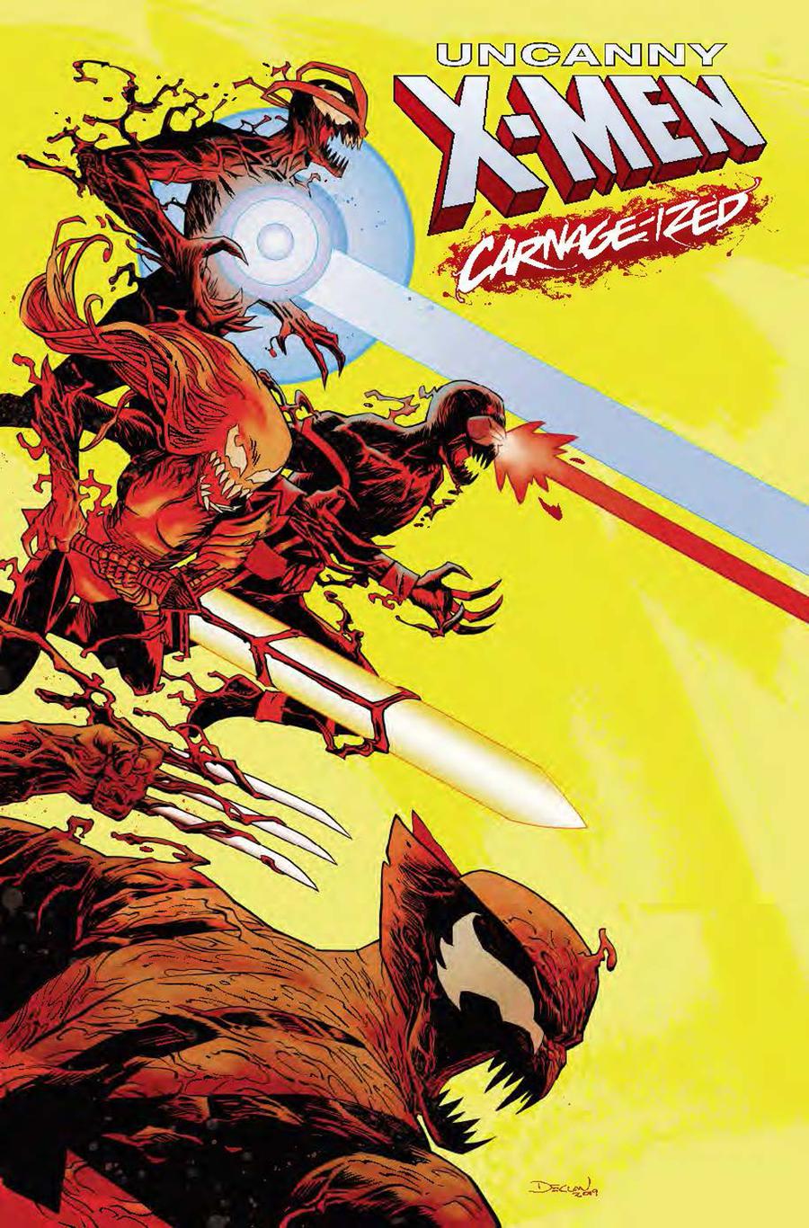 Uncanny X-Men Vol 5 #21 Cover B Variant Declan Shalvey Carnage-Ized Cover