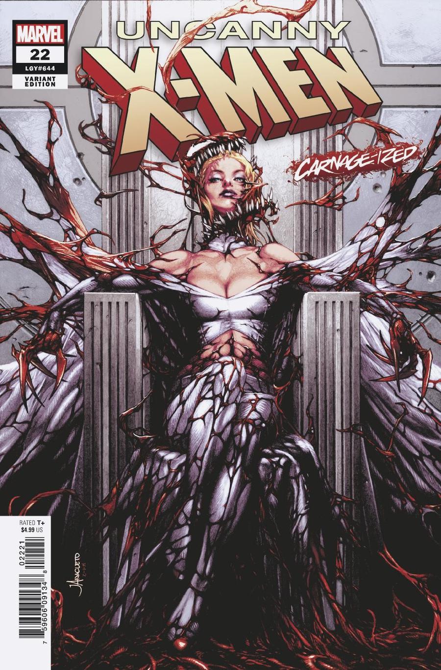 Uncanny X-Men Vol 5 #22 Cover B Variant Jay Anacleto Carnage-Ized Cover