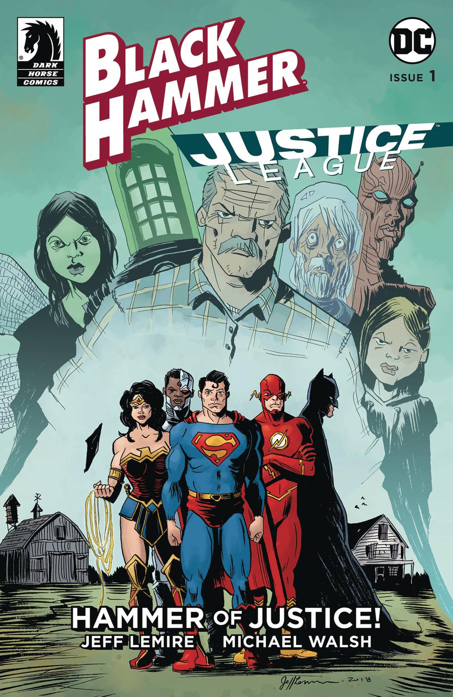 Black Hammer Justice League Hammer Of Justice #1 Cover D Variant Jeff Lemire Cover