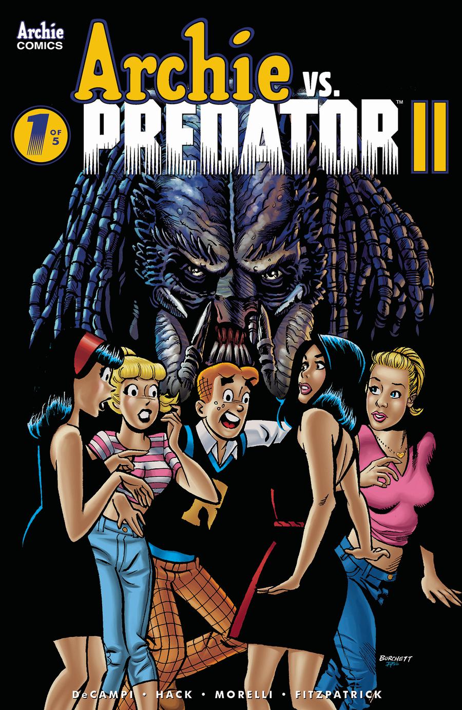 Archie vs Predator II #1 Cover B Variant Rick Burchett & Rosario Tito Pena Cover