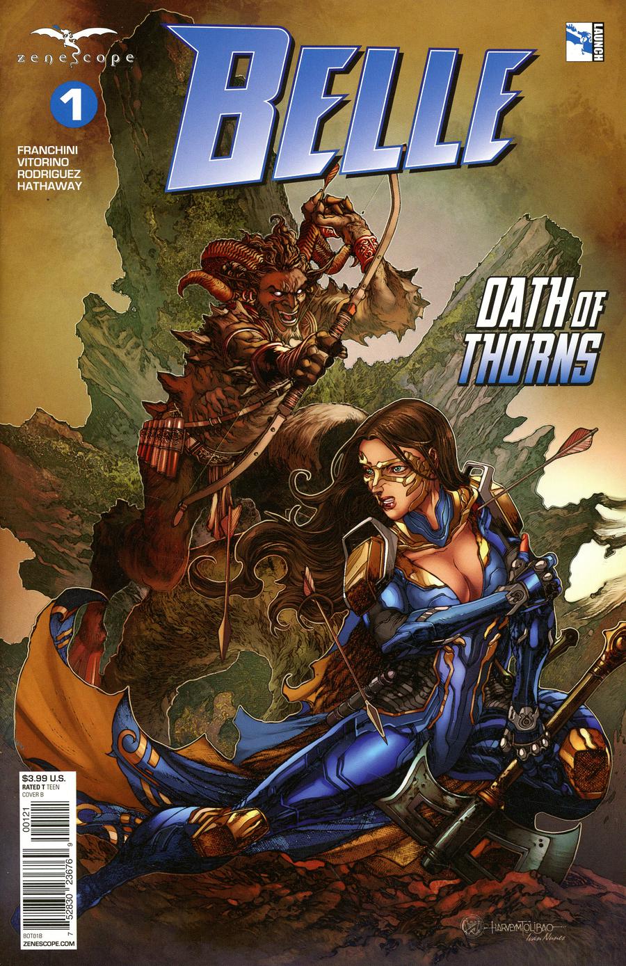 Grimm Fairy Tales Presents Belle Oath Of Thorns #1 Cover B Harvey Tolibao