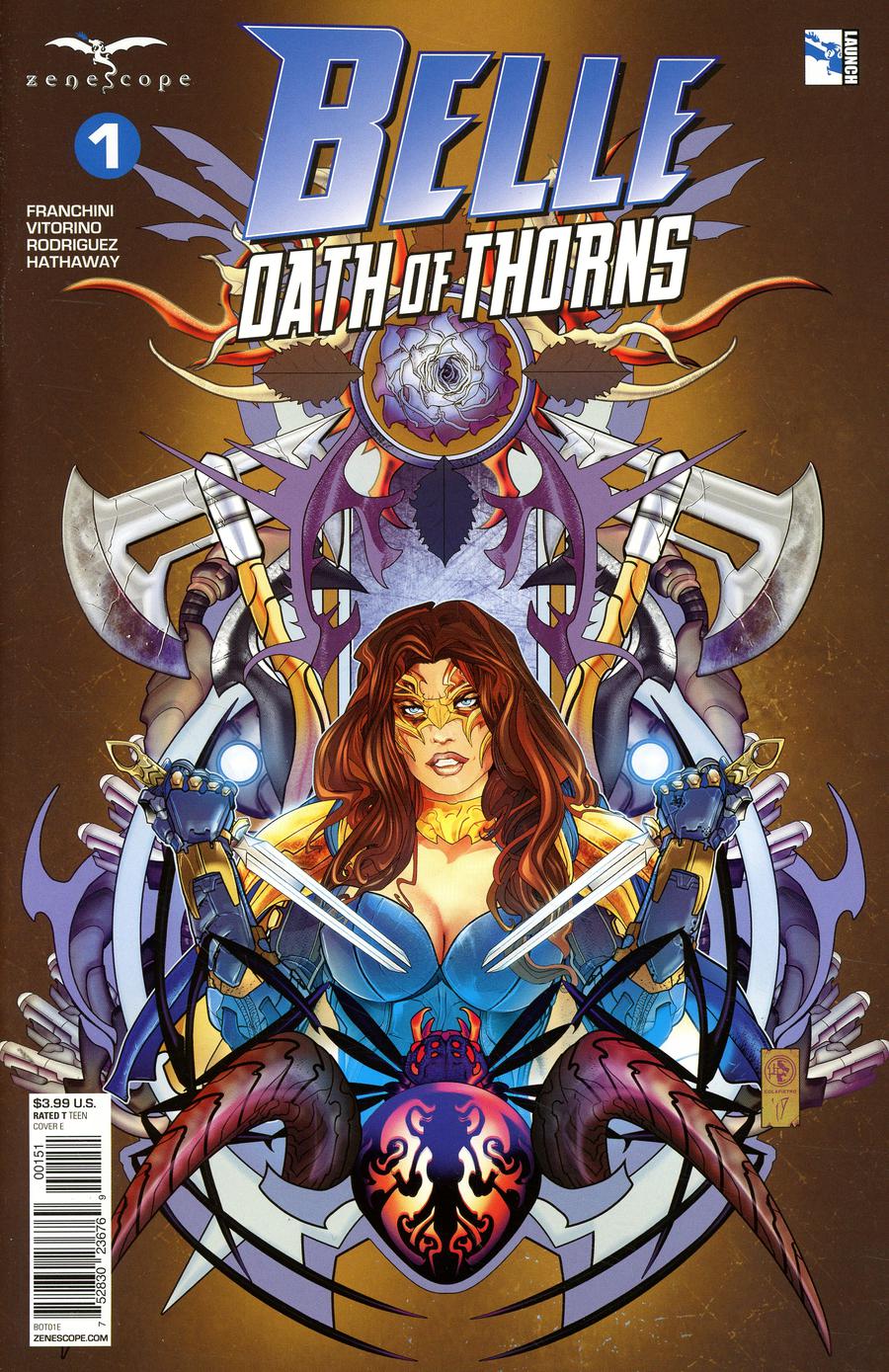 Grimm Fairy Tales Presents Belle Oath Of Thorns #1 Cover E Leonardo Colapietro