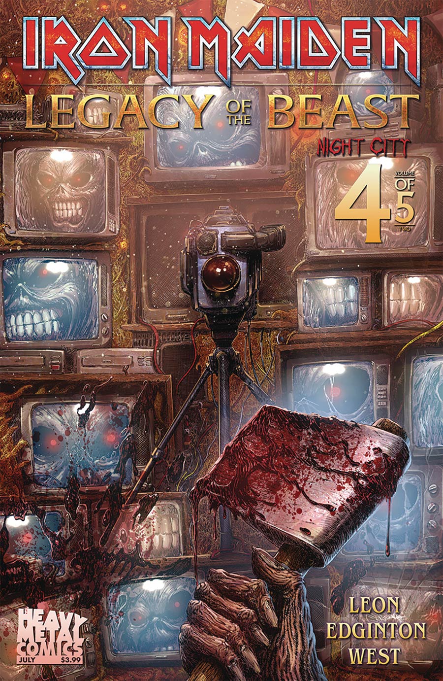Iron Maiden Legacy Of The Beast Vol 2 Night City #4 Cover A Regular Jonathan La Mantia Cover