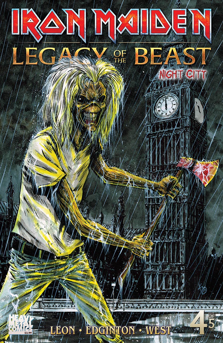 Iron Maiden Legacy Of The Beast Vol 2 Night City #4 Cover C Variant Kelly Williams Cover