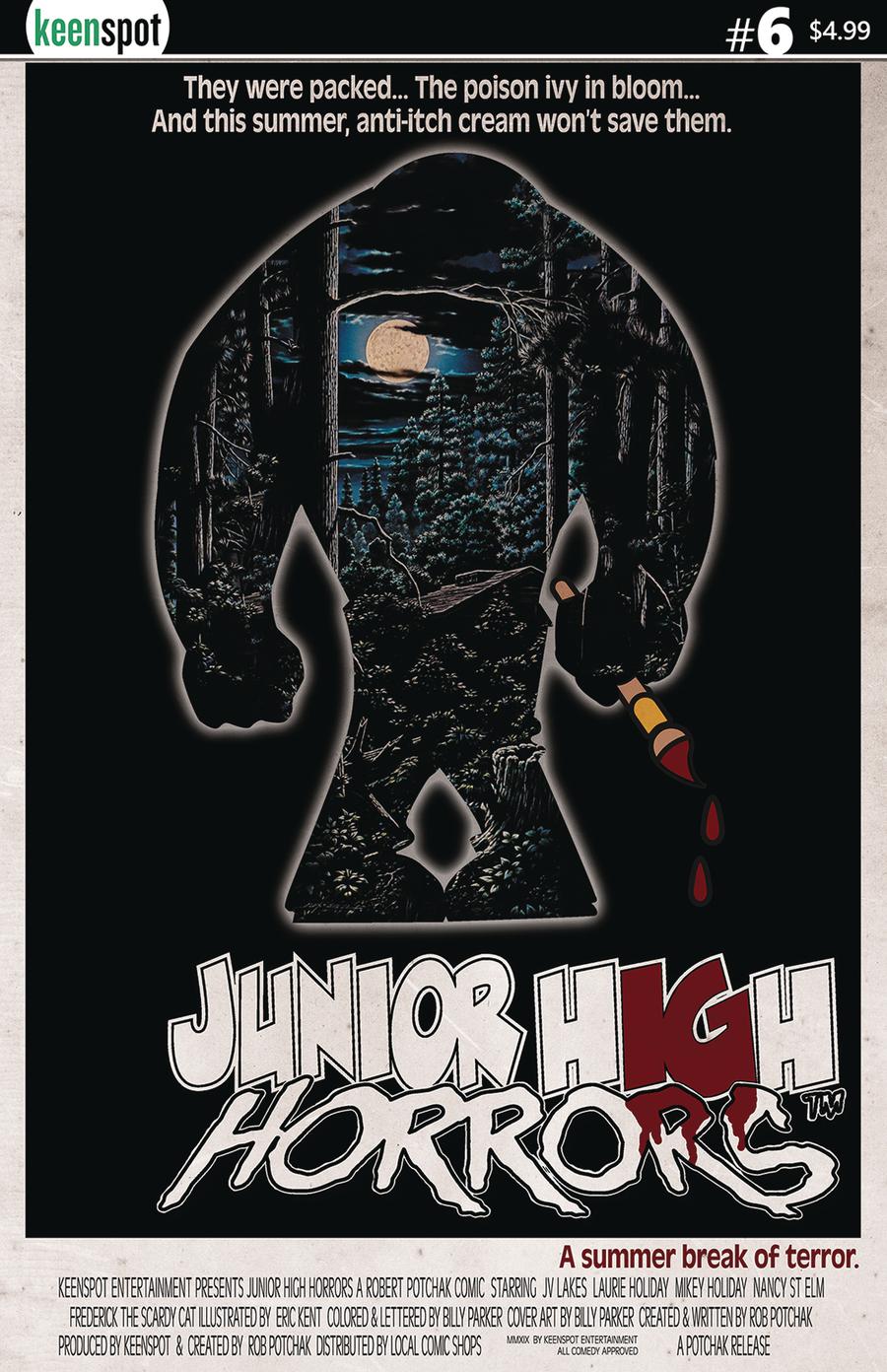 Junior High Horrors #6 Cover B Variant Friday The 13th Parody Cover