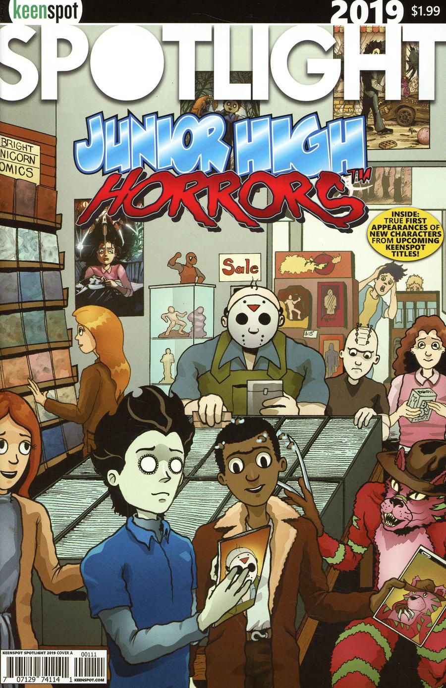 Keenspot Spotlight 2019 Cover A Regular Junior High Horrors Cover