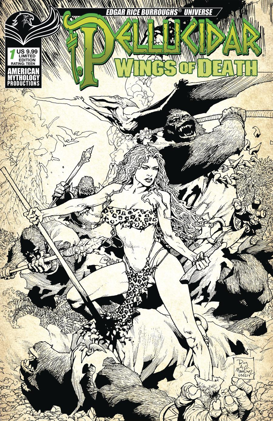 Pellucidar Wings Of Death #1 Cover C Limited Edition Roy Allen Martinez Variant Cover
