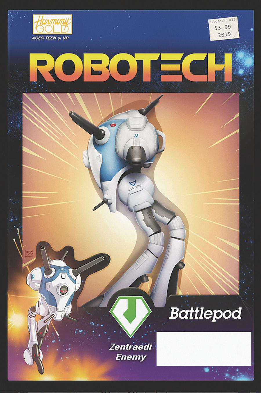 Robotech Vol 3 #22 Cover B Variant Vehicle Action Figure Cover