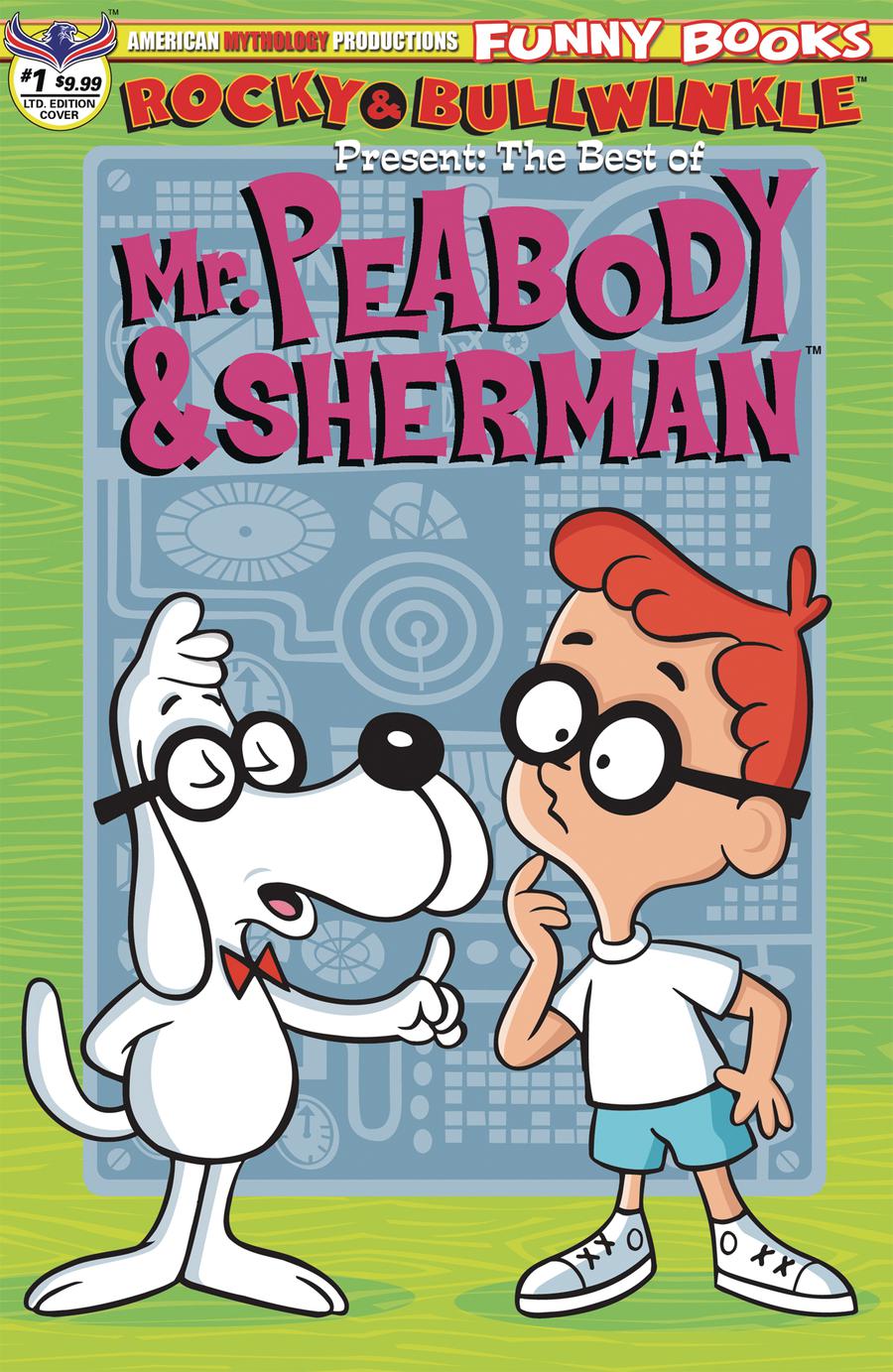 Rocky & Bullwinkle Best Of Mr Peabody & Sherman #1 Cover B Limited Edition Retro Animation Variant Cover