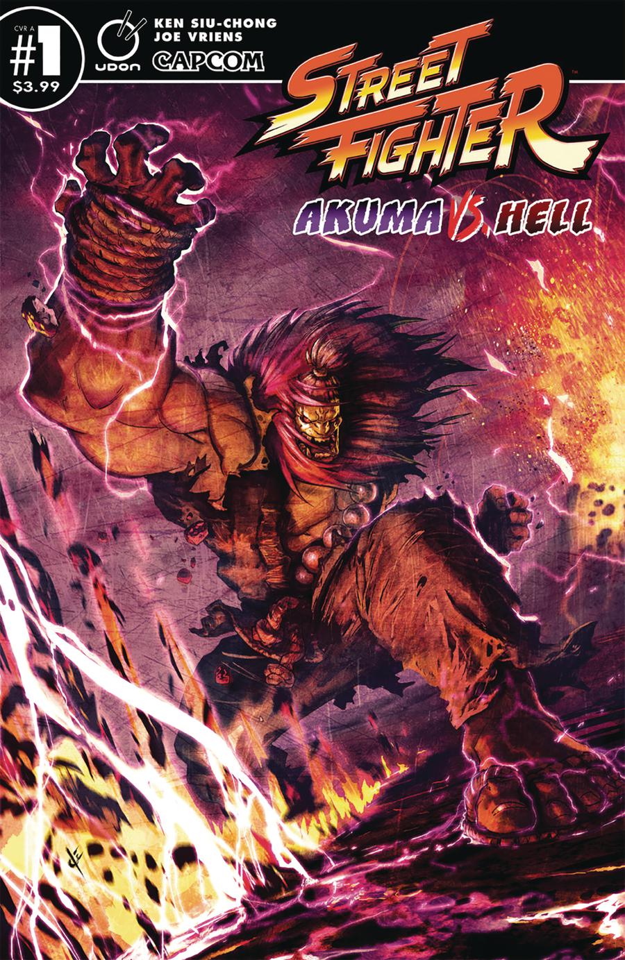 Street Fighter Akuma vs Hell #1 Cover A Regular Joe Vriens Cover