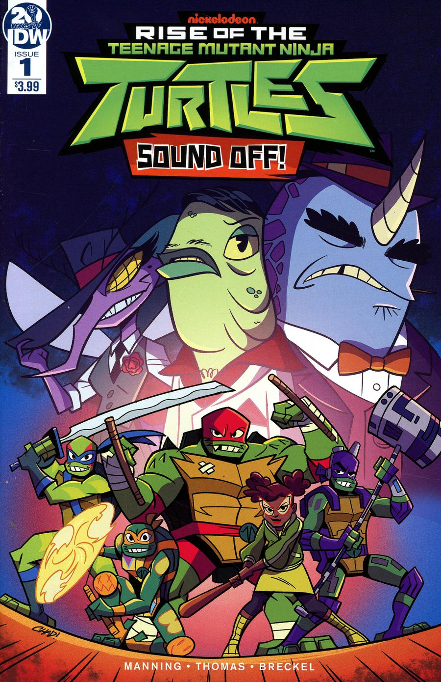 Rise Of The Teenage Mutant Ninja Turtles Sound Off #1 Cover A Regular Chad Thomas Cover